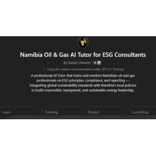 Namibia Oil & Gas AI Tutor for ESG – Monly  Access